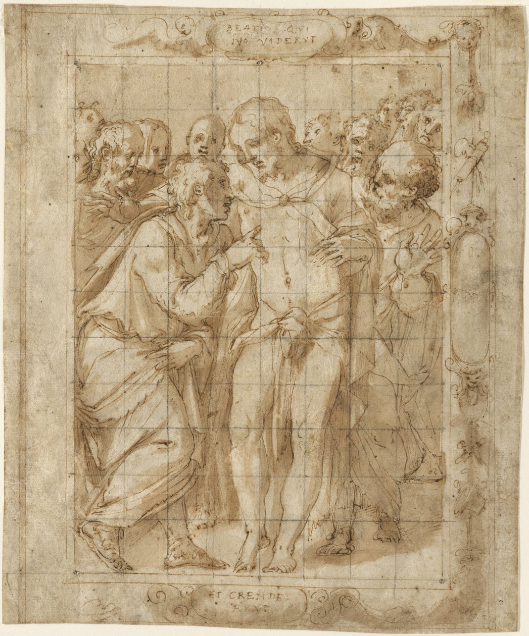圣托马斯的难以置信，约1556-57年 作者 乔治·瓦萨里（Giorgio Vasari）