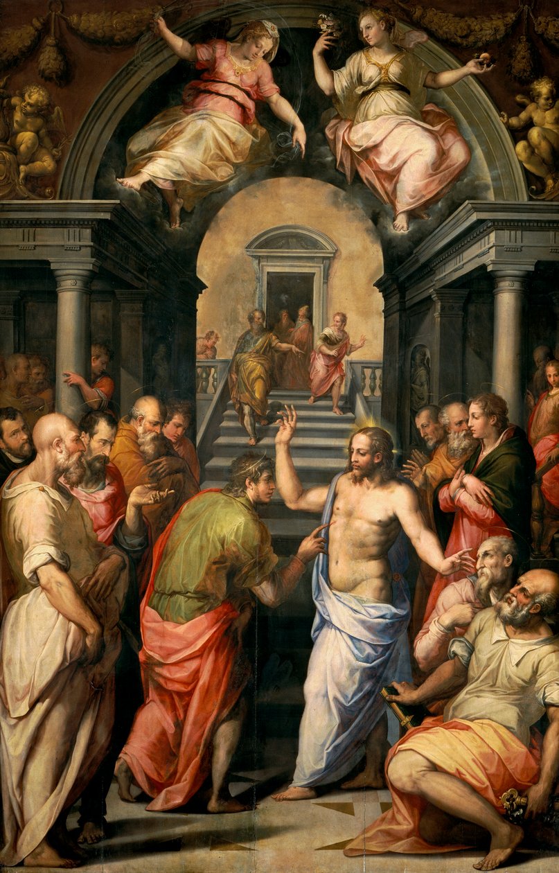 圣托马斯的Incredulity，1572年 作者 乔治·瓦萨里（Giorgio Vasari）