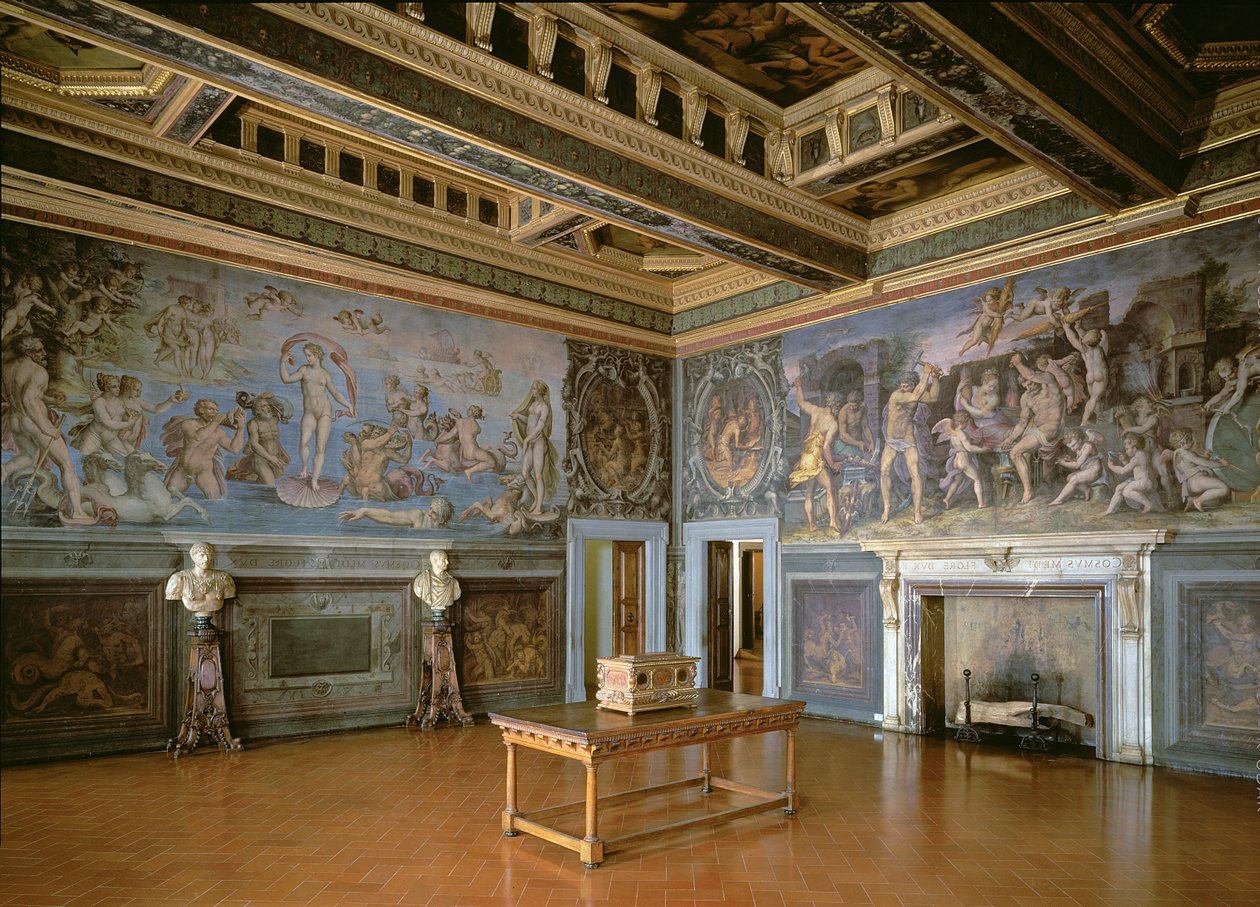 元素大厅，1555年 作者 乔治·瓦萨里（Giorgio Vasari）