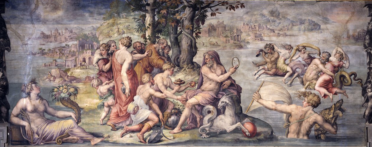 1655-1657年，土生土长的果实献给土星 作者 乔治·瓦萨里（Giorgio Vasari）
