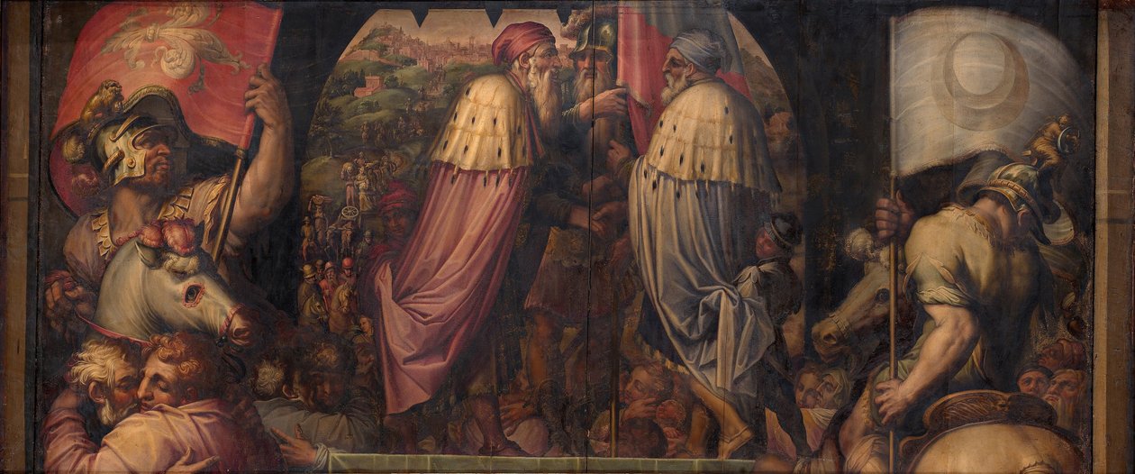佛罗伦萨和菲耶索莱联盟，1563-1565年 作者 乔治·瓦萨里（Giorgio Vasari）
