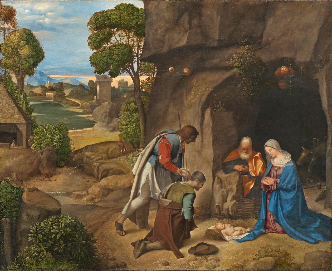 牧羊人的崇拜，1505-10 作者 Giorgione da Castelfranco