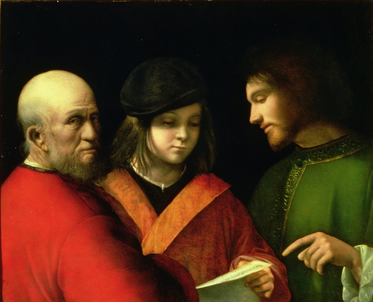 人类的三个年龄，c.1500-01（小组） 作者 Giorgione da Castelfranco