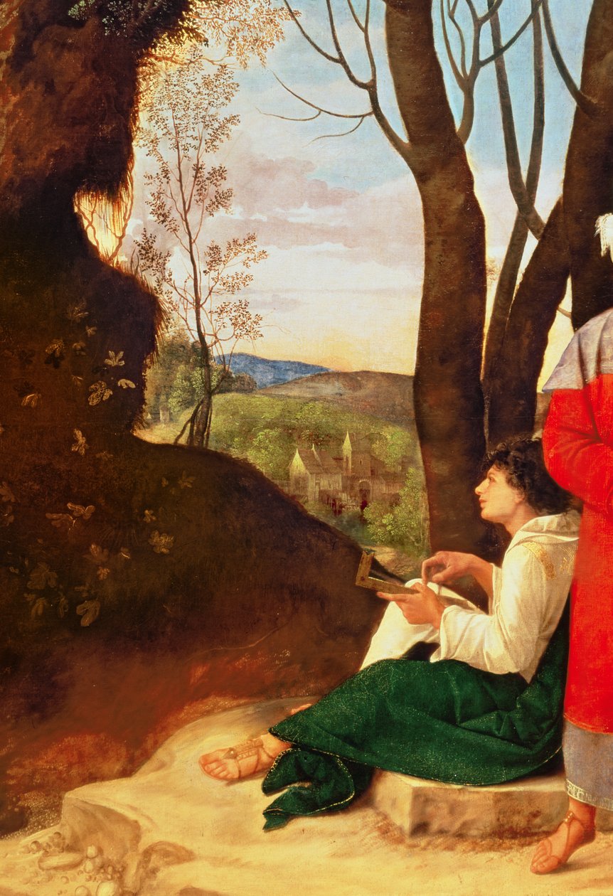 三位哲学家（细节54291） 作者 Giorgione da Castelfranco