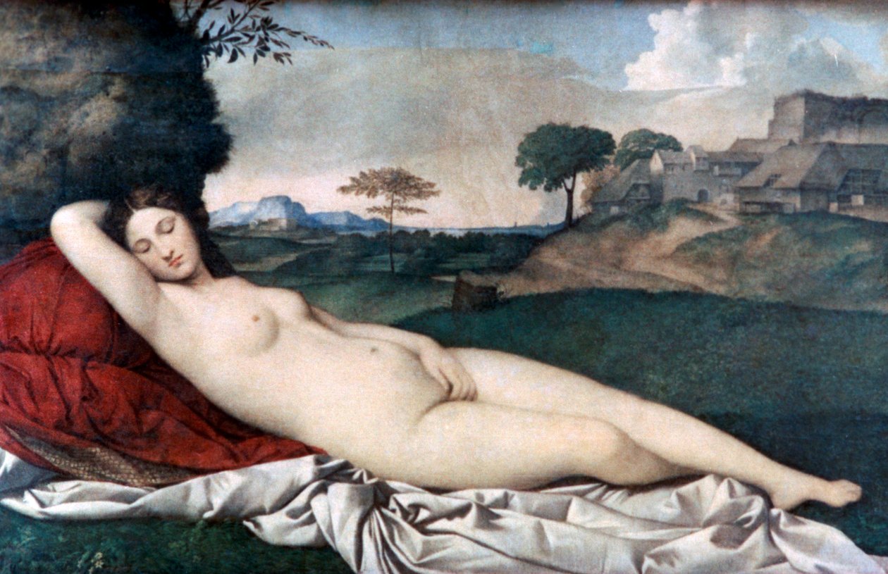 金星睡觉，c1510 作者 Giorgione da Castelfranco