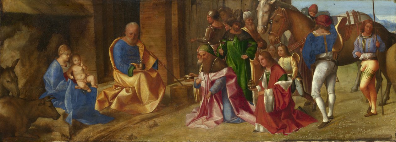 贤士的崇拜c。 1504 作者 Giorgione da Castelfranco