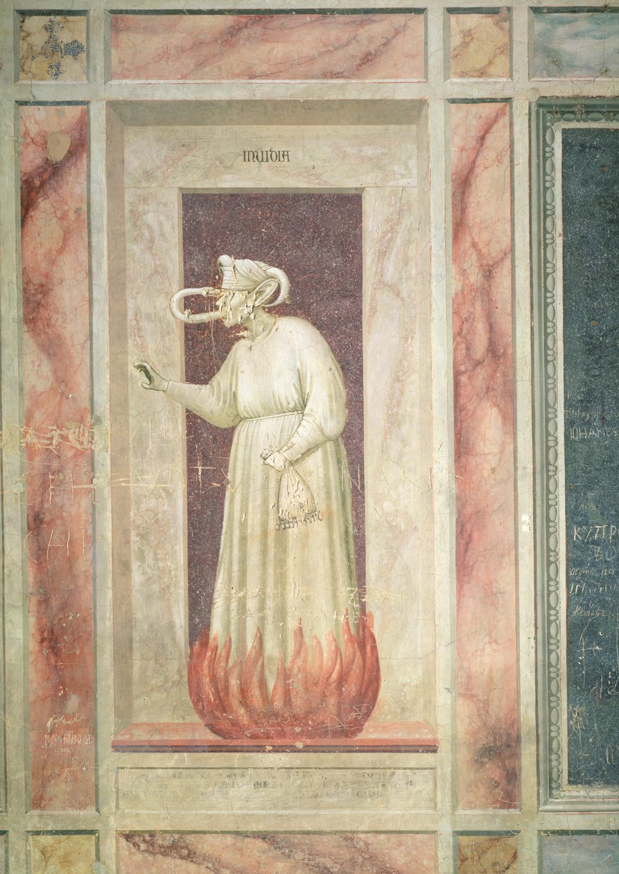 嫉妒，c.1305 作者 乔托迪邦多内