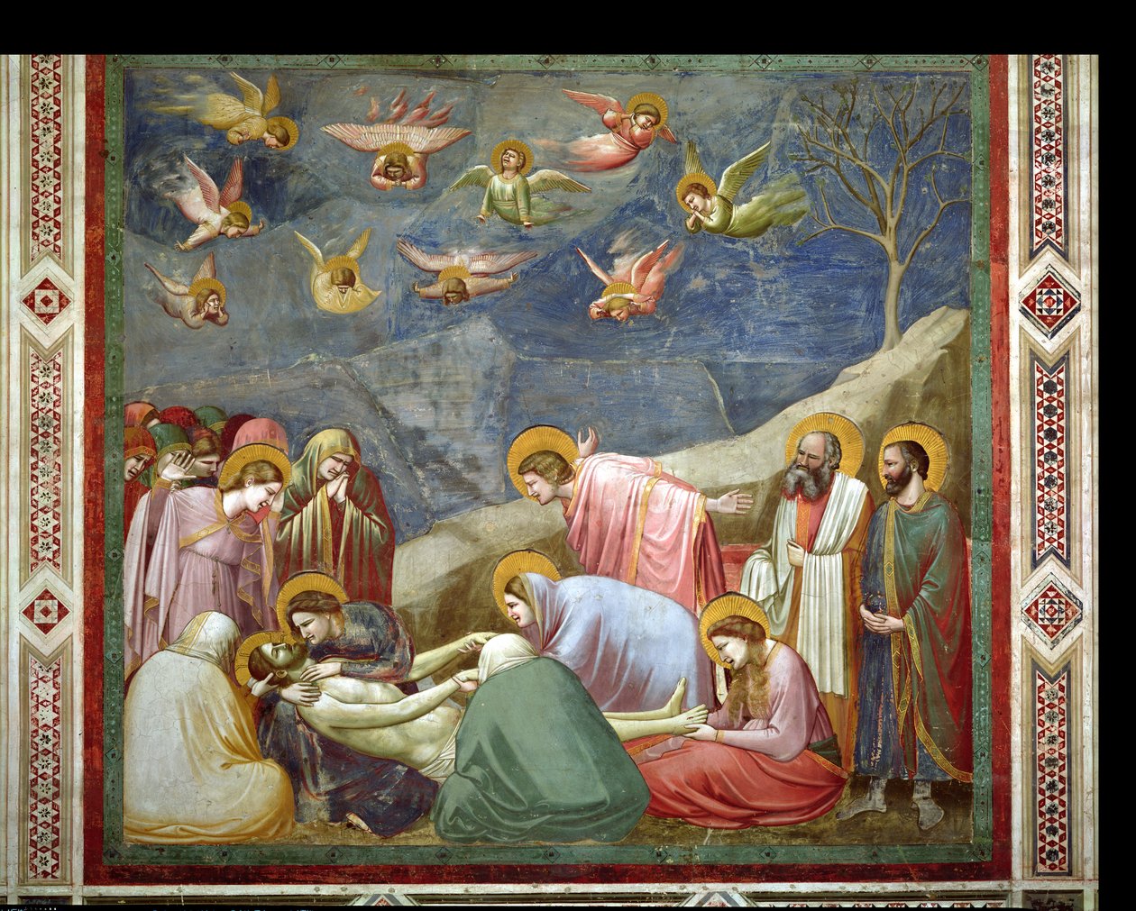 死亡基督的哀悼，c.1305 作者 乔托迪邦多内