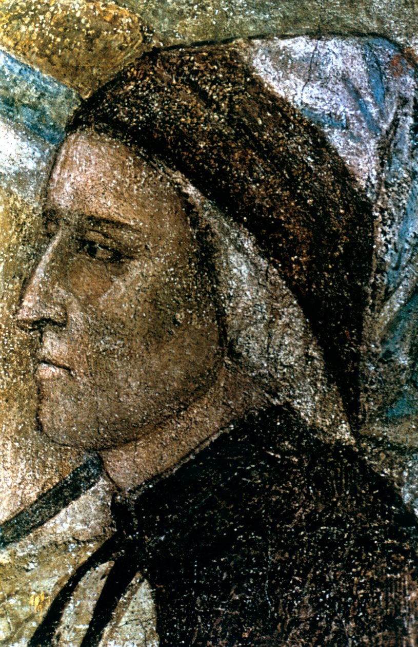但丁·阿利吉耶里（Dante Alighieri）的肖像，c1287-1337 作者 乔托迪邦多内