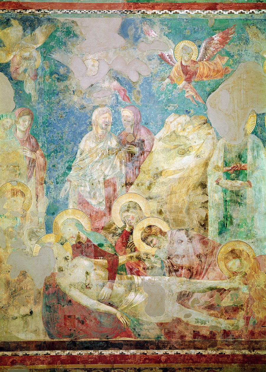 基督的哀悼，c。 1290年代 作者 乔托迪邦多内