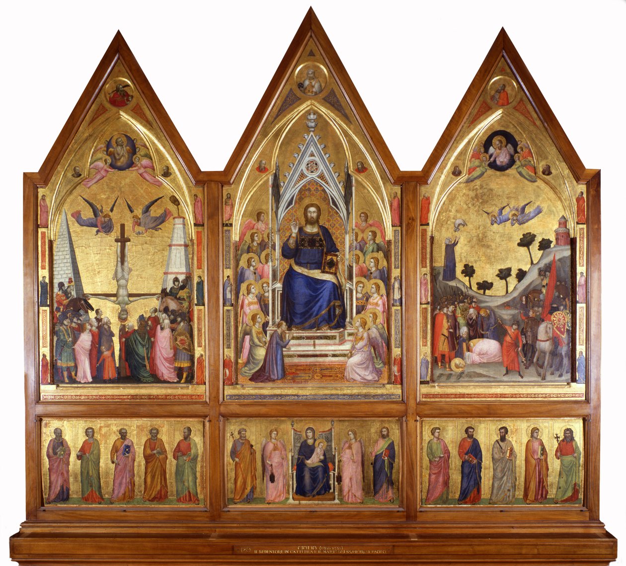 Stefaneschi Triptych，c.1320（面板上的蛋彩画） 作者 乔托迪邦多内