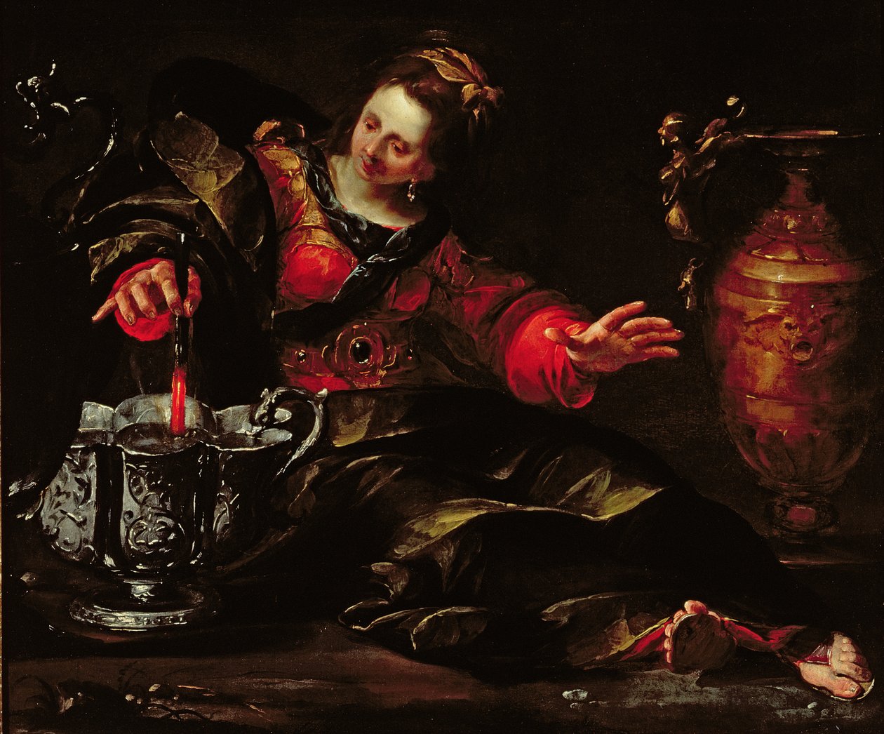 Circe Mulling Wine，c.1630 作者 乔瓦奇诺·阿塞雷托（Giovacchino Assereto）