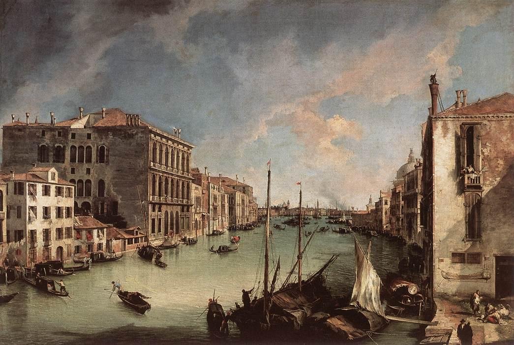 大运河，从Campo San Vio向东看 作者 乔瓦尼·安东尼奥运河（Canaletto）