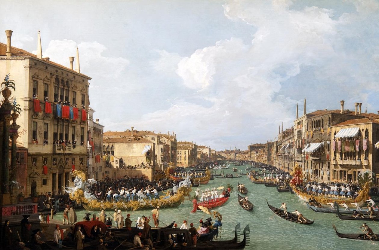 大运河上的帆船赛 作者 乔瓦尼·安东尼奥运河（Canaletto）