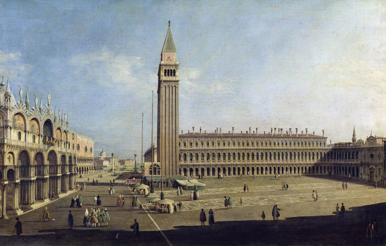 圣马可广场，威尼斯 作者 乔瓦尼·安东尼奥运河（Canaletto）