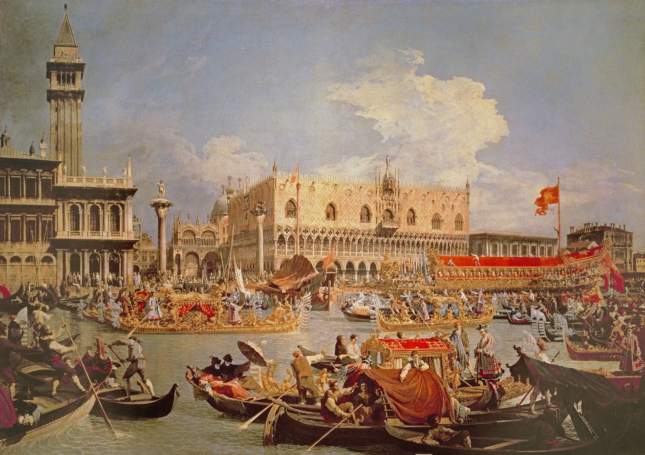 在提升日返回Bucintoro 作者 乔瓦尼·安东尼奥运河（Canaletto）