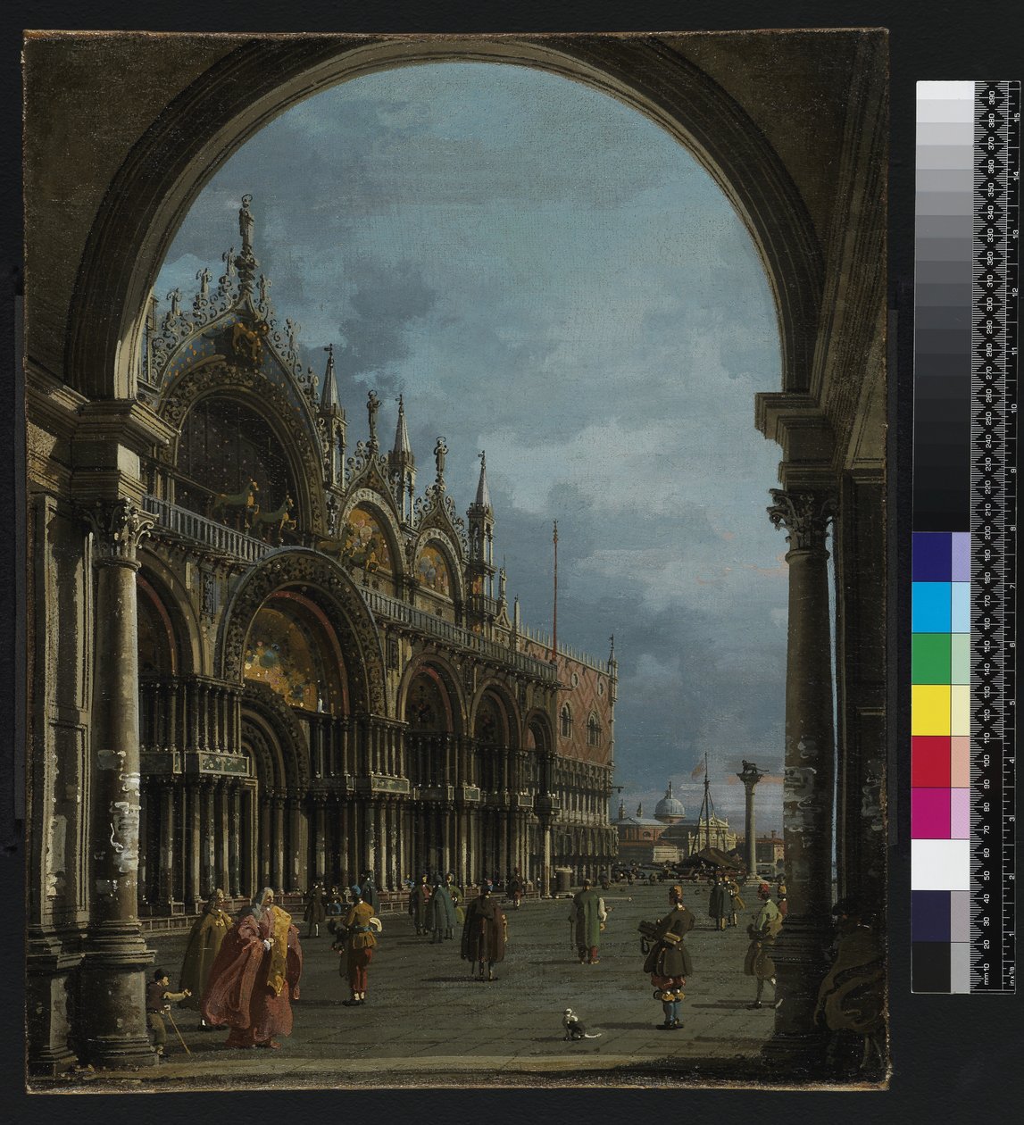 圣马克，威尼斯，c.1756 作者 乔瓦尼·安东尼奥运河（Canaletto）