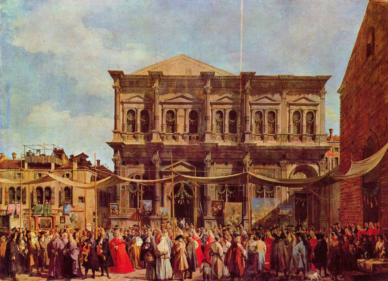圣罗克节日 作者 乔瓦尼·安东尼奥运河（Canaletto）