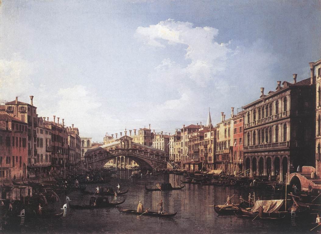 来自南方的里亚托桥 作者 乔瓦尼·安东尼奥运河（Canaletto）