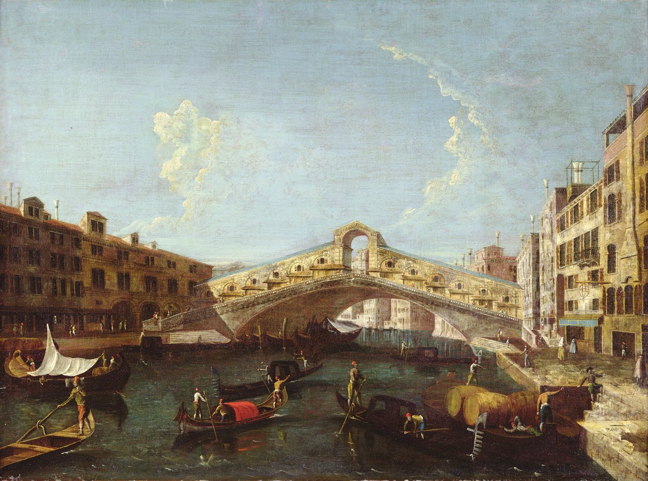 威尼斯的里亚托 作者 乔瓦尼·安东尼奥运河（Canaletto）