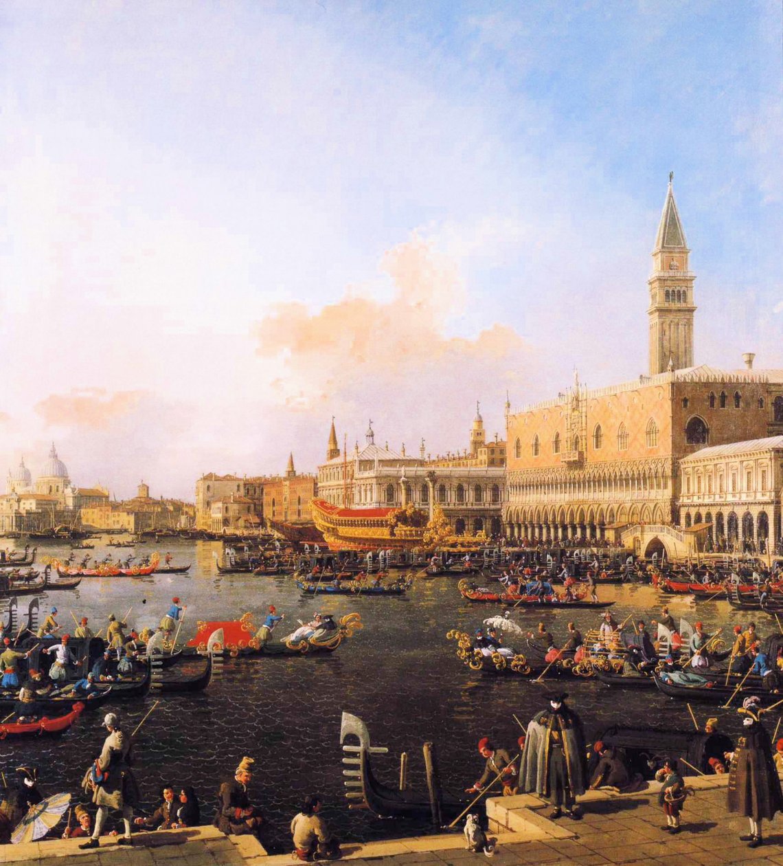 威尼斯，圣马克盆地在阿森松日 作者 乔瓦尼·安东尼奥运河（Canaletto）