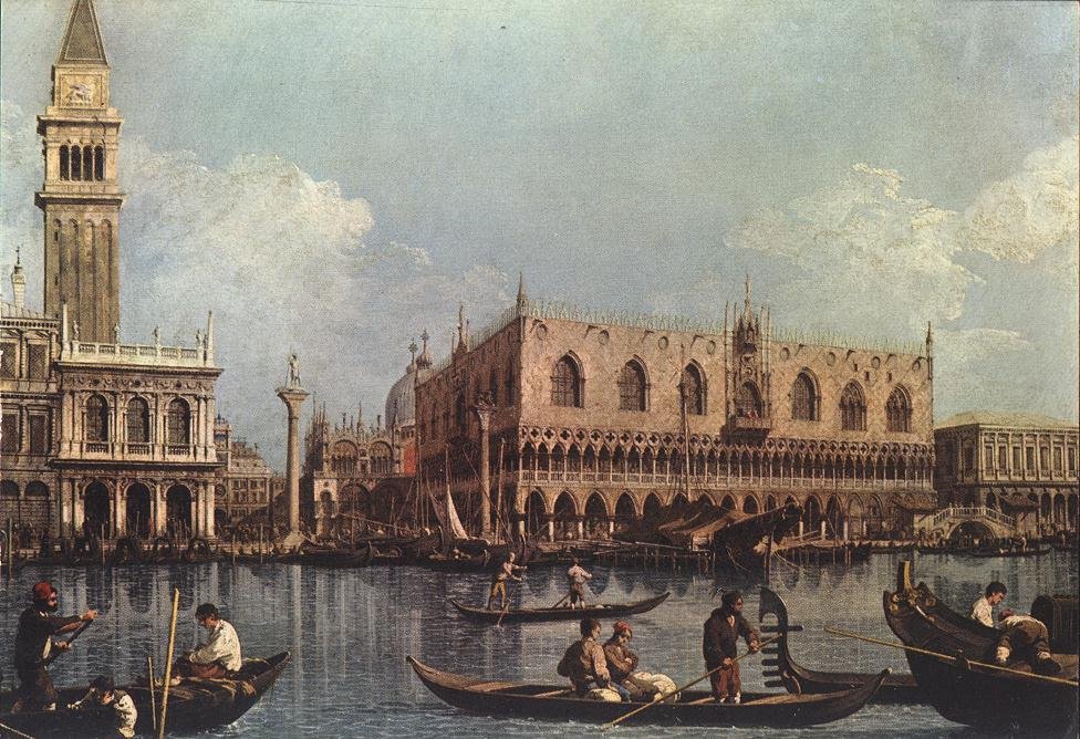 圣马可盆地的视图 作者 乔瓦尼·安东尼奥运河（Canaletto）