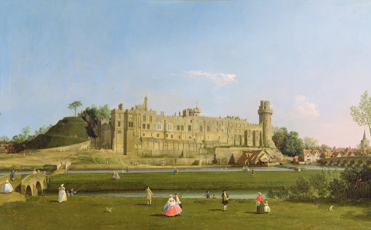 沃里克城堡，1748-49 作者 乔瓦尼·安东尼奥运河（Canaletto）