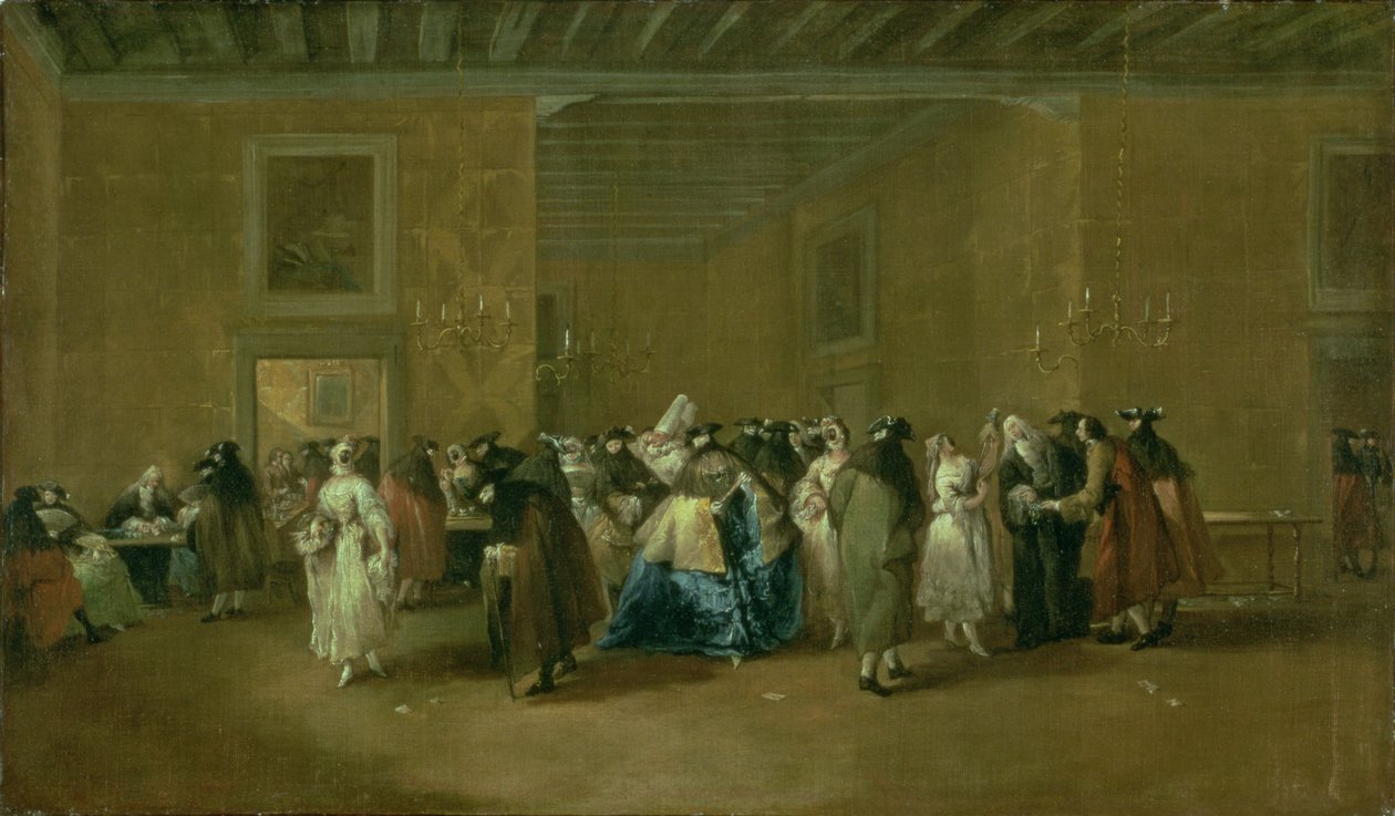 Ridotto的大厅，Palazzo Dandolo，San Moise，1755-60 作者 乔凡尼·安东尼奥·瓜迪