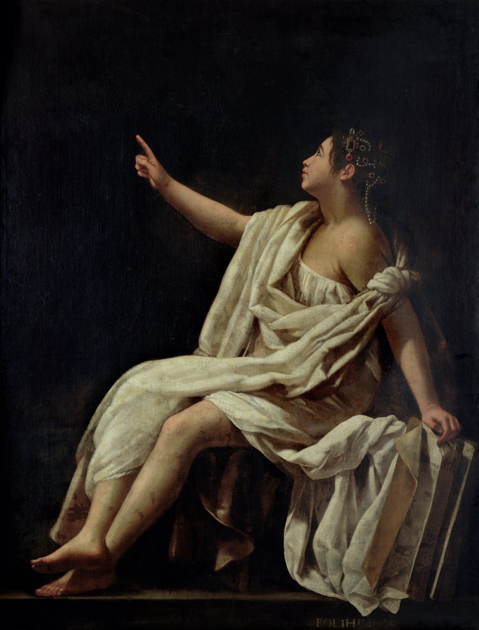 Polyhymnia，抒情诗的缪斯，1620年 作者 乔凡尼·巴格里昂