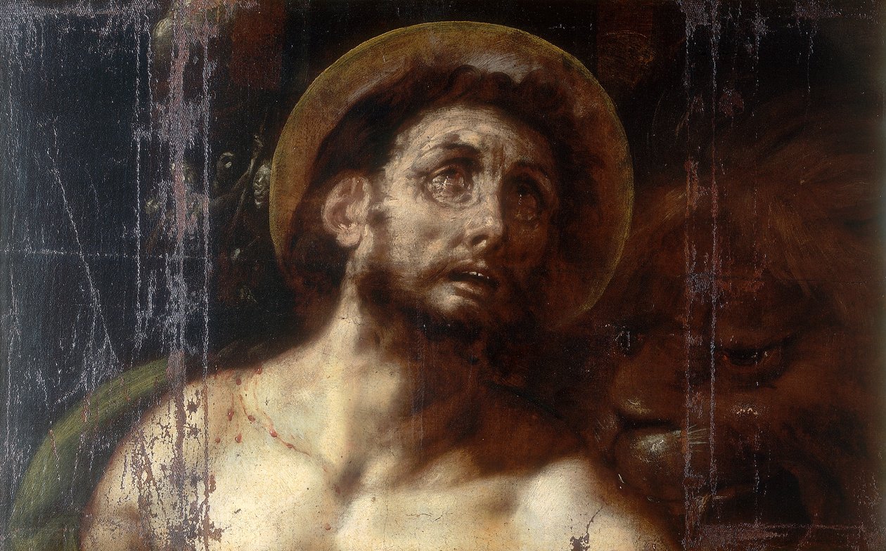 安提阿圣伊格内修斯的Martydom 作者 乔瓦尼·巴蒂斯塔（Giovanni Battista）1567 1633 Crespi