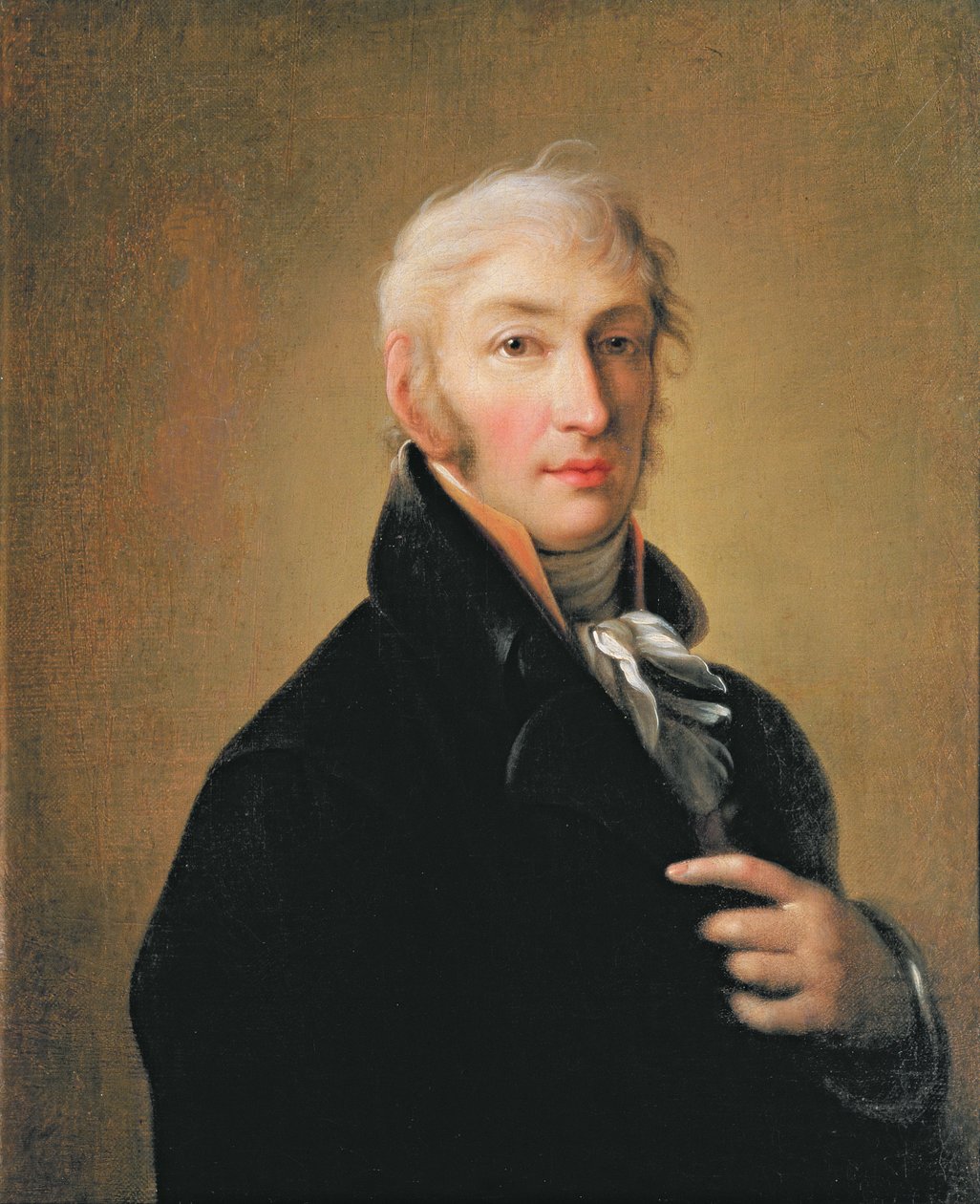 1805年Nikolay Mikhaylovich Karamzin（1766-1826）的肖像 作者 乔凡尼·巴蒂斯塔·奥尔托拉尼·达蒙