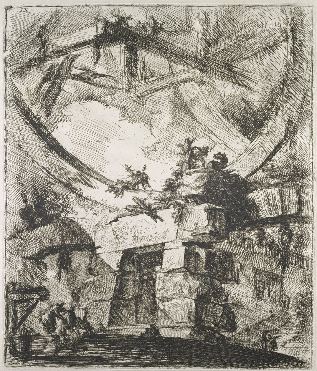 Carceri（监狱）IX，1760 作者 乔凡尼·巴蒂斯塔·皮拉涅西