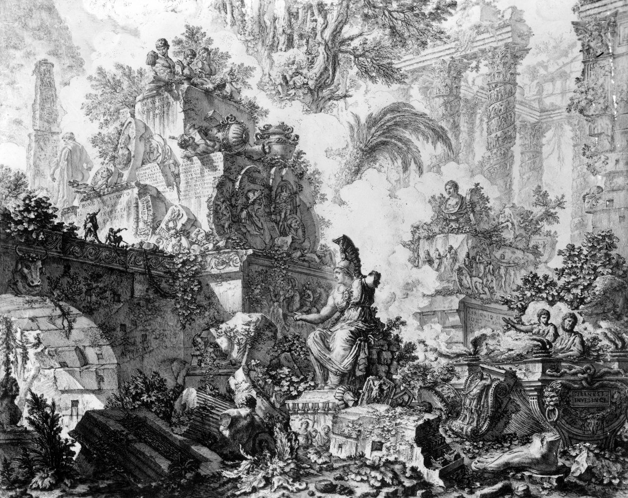 “Vedute di Roma”系列的主题，c.1760 作者 乔凡尼·巴蒂斯塔·皮拉涅西