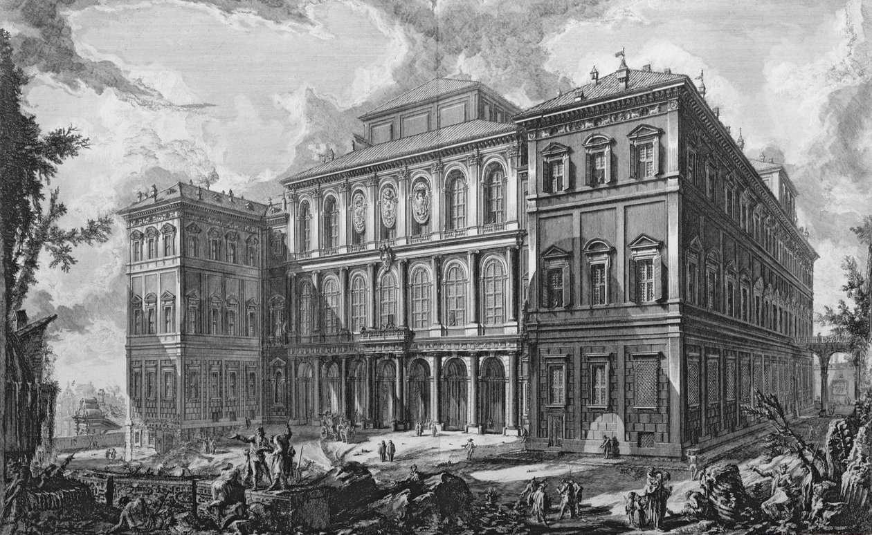 Quirinale的Palazzo Barberini，罗马 作者 乔凡尼·巴蒂斯塔·皮拉涅西
