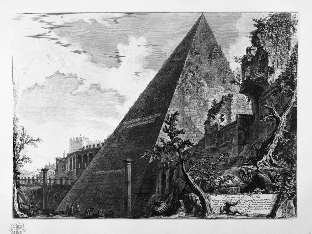 Piramide di C. Cestio 作者 乔凡尼·巴蒂斯塔·皮拉涅西
