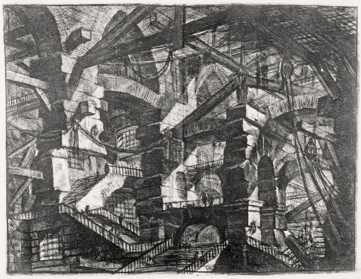 来自&39;Carceri d&39;Invenzione&39;系列的板块，1761年 作者 乔凡尼·巴蒂斯塔·皮拉涅西