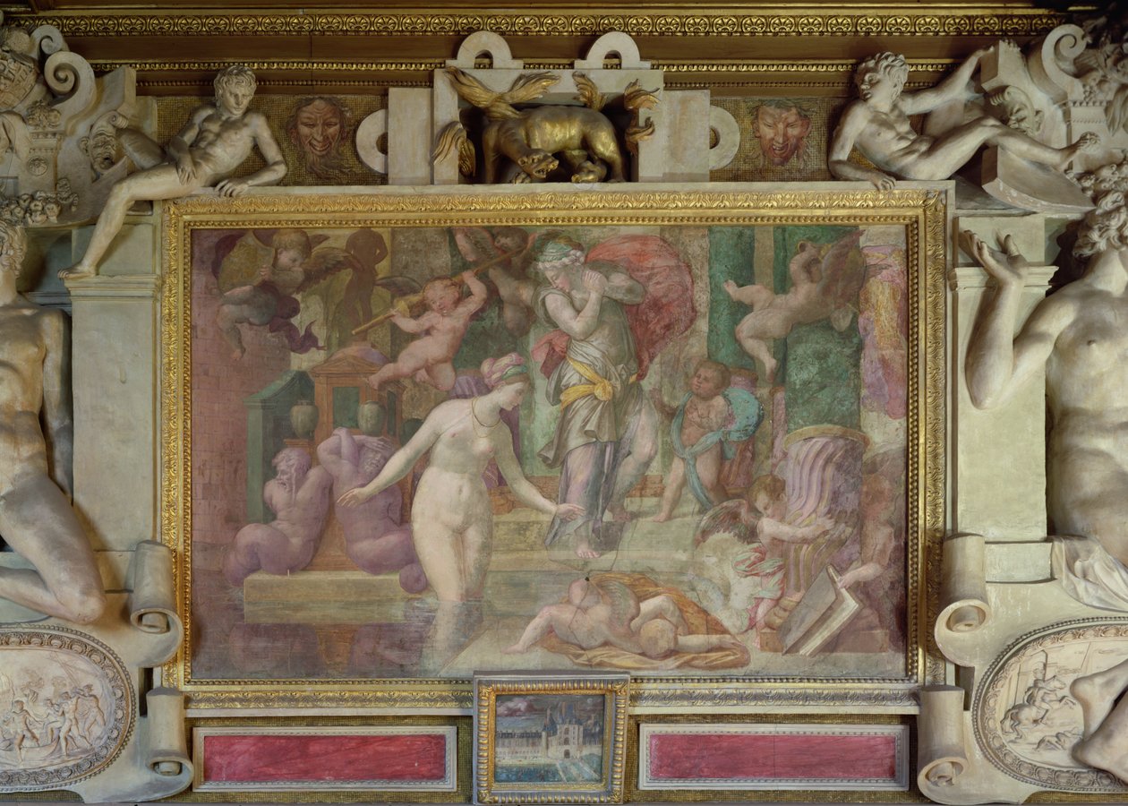 喷泉的金星，来自Galerie Francois I，1535-40 作者 乔凡尼·巴蒂斯塔·罗索·菲奥伦蒂诺