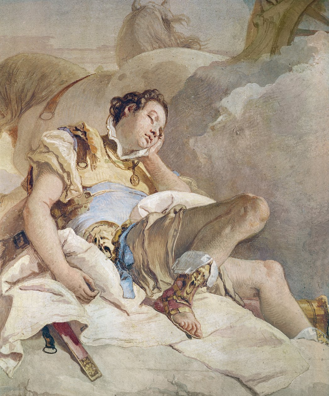 Armida通过Torquato Tasso（1544-95）1757从&39;Gerusalemme Liberata&39;中获取Rinaldo的细节Rinaldo 作者 乔凡尼·巴蒂斯塔·提埃波罗
