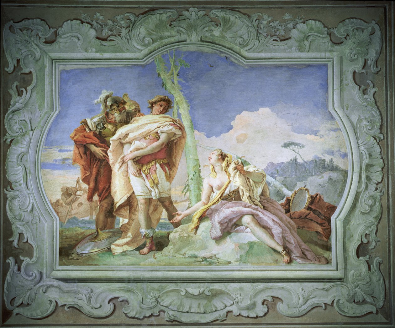 Rinaldo Abandoning Armida，来自Torquato Tasso的“Gerusalemme Liberata”（1544-95）1757 作者 乔凡尼·巴蒂斯塔·提埃波罗