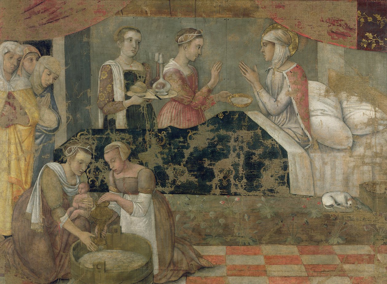处女的诞生（面板上的蛋彩画） 作者 乔凡尼·贝里尼（Giovanni Bellini）