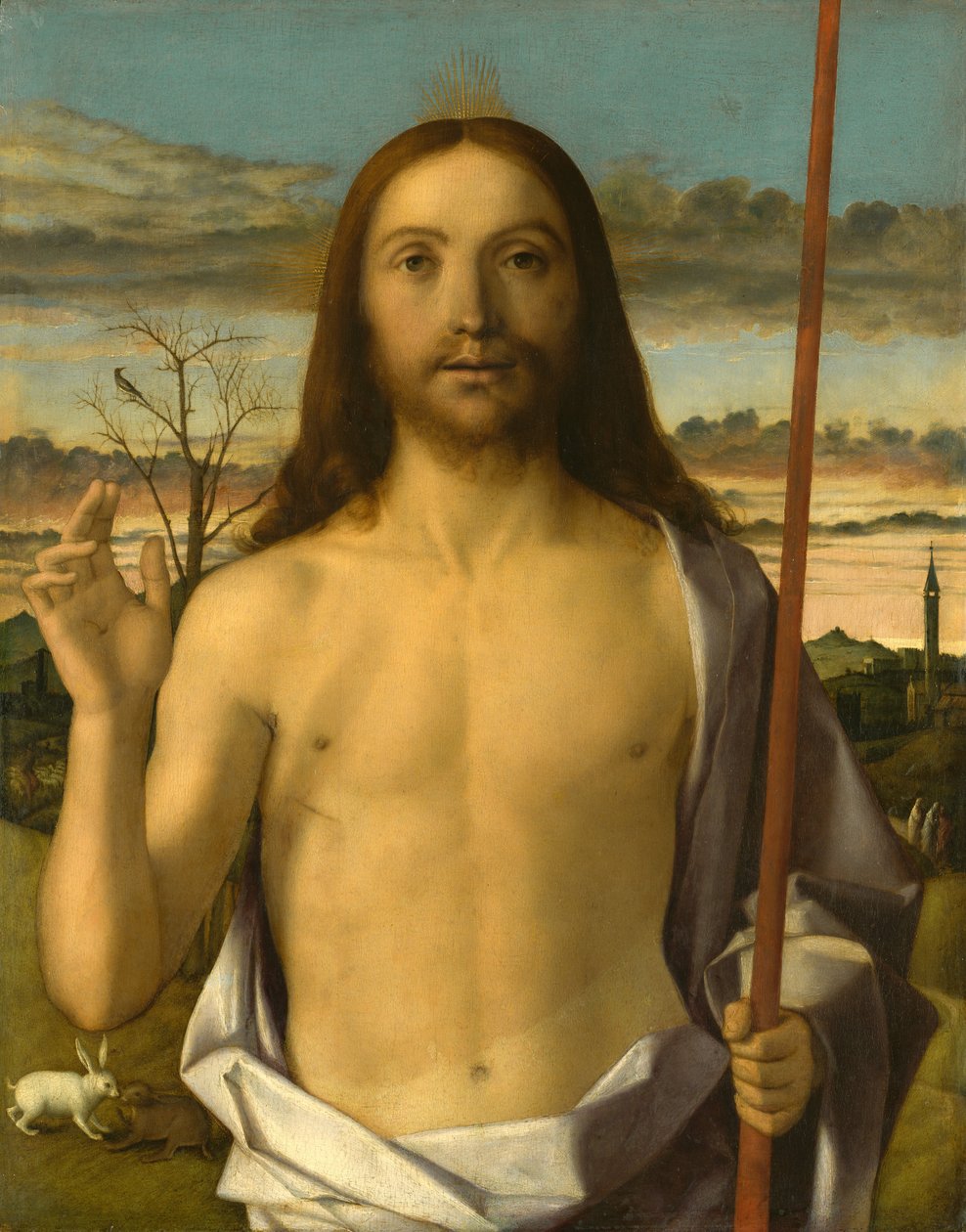 基督祝福 作者 乔凡尼·贝里尼（Giovanni Bellini）