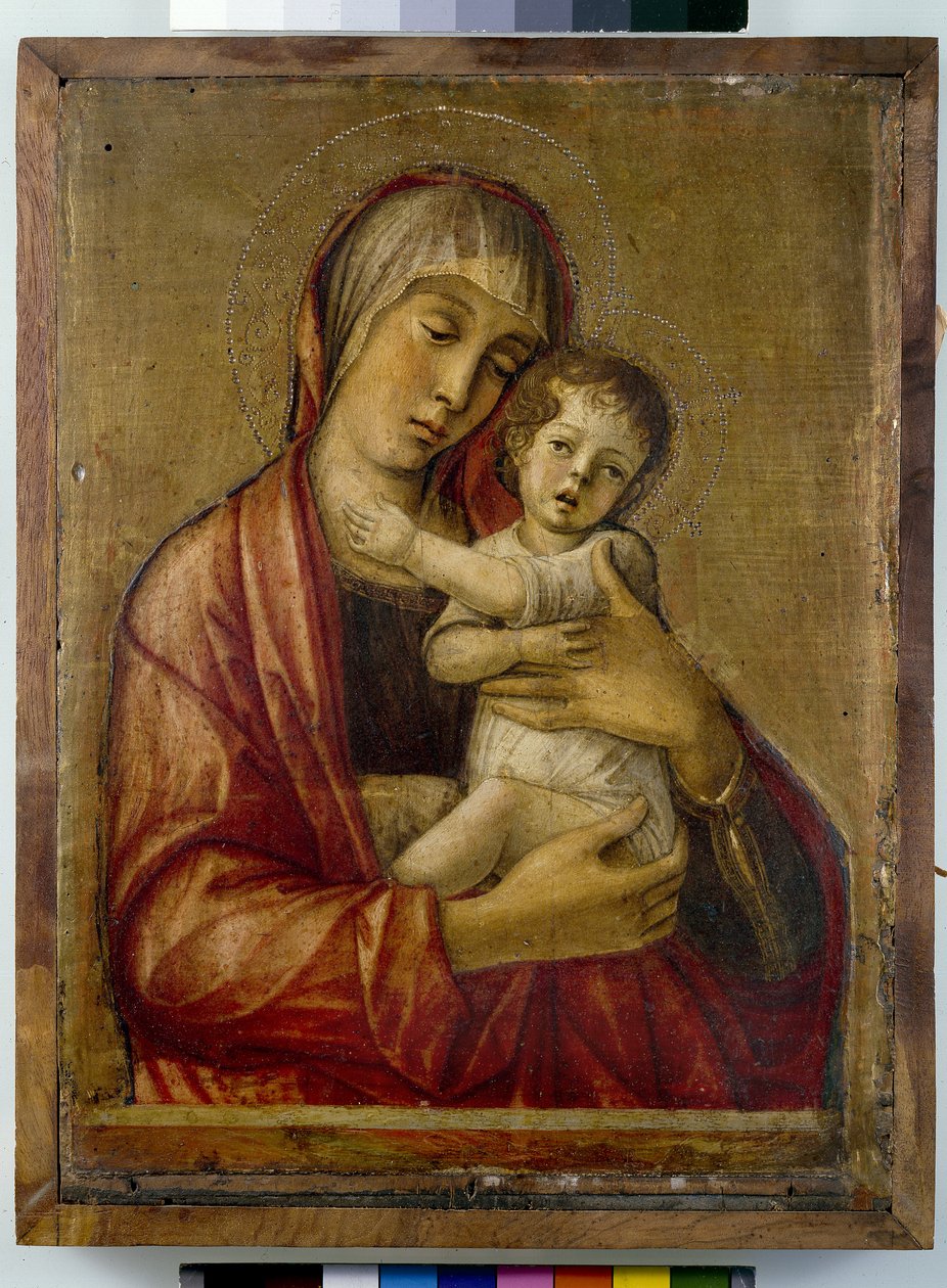麦当娜和儿童（面板上的蛋彩画） 作者 乔凡尼·贝里尼（Giovanni Bellini）