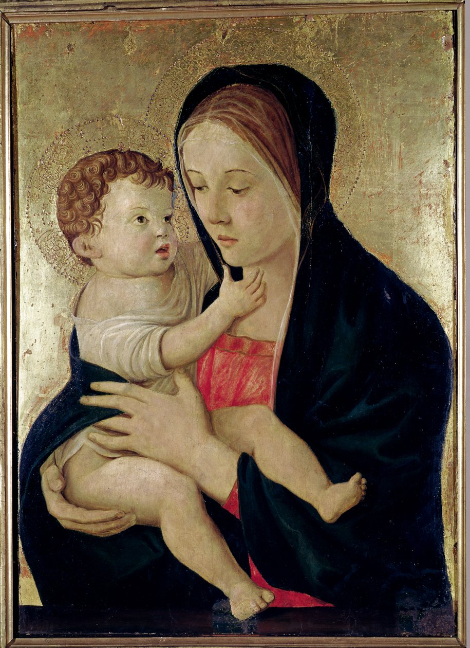 麦当娜和儿童，c.1475（面板上的蛋彩画） 作者 乔凡尼·贝里尼（Giovanni Bellini）