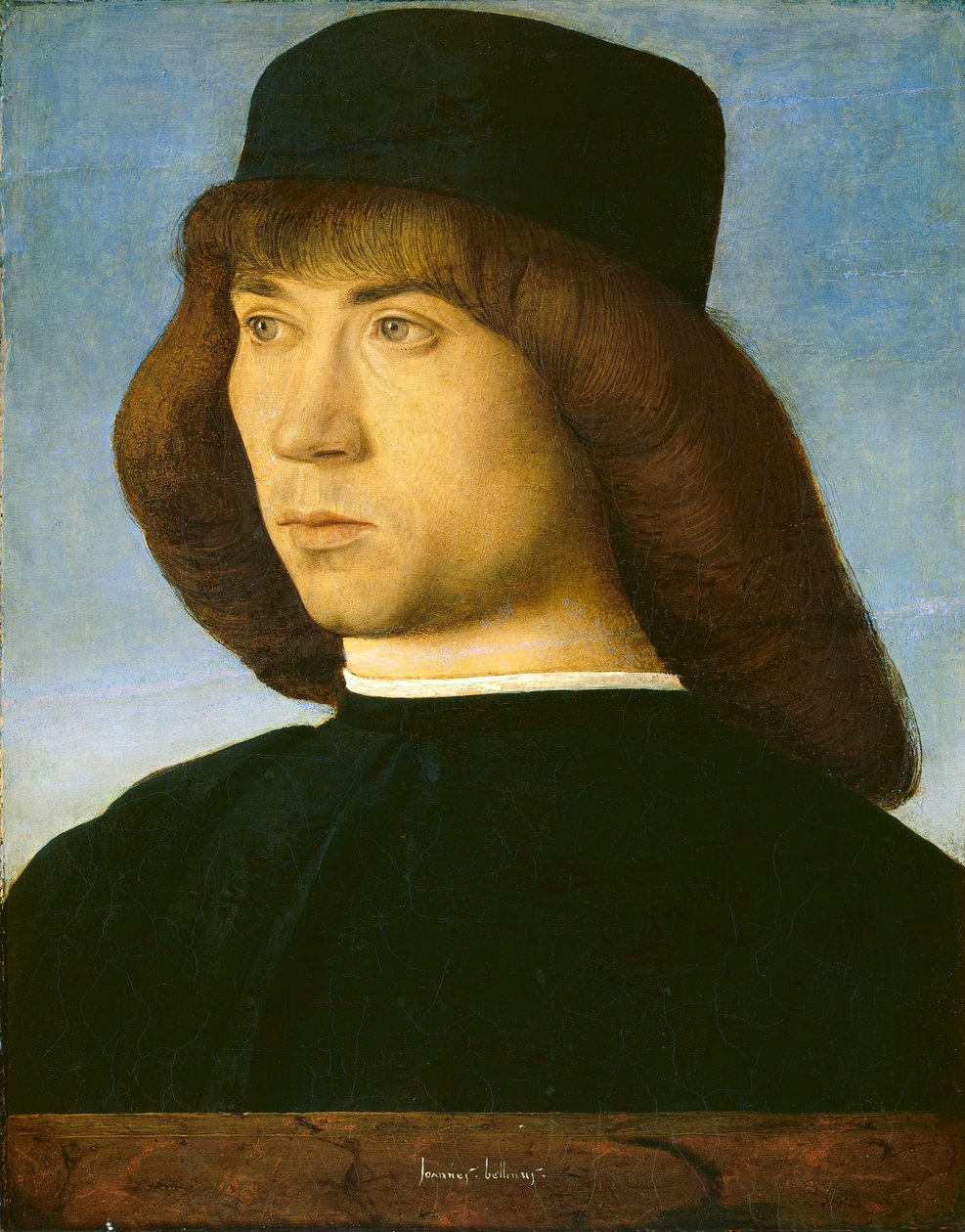 一个年轻人的画象，c.1490 作者 乔凡尼·贝里尼（Giovanni Bellini）