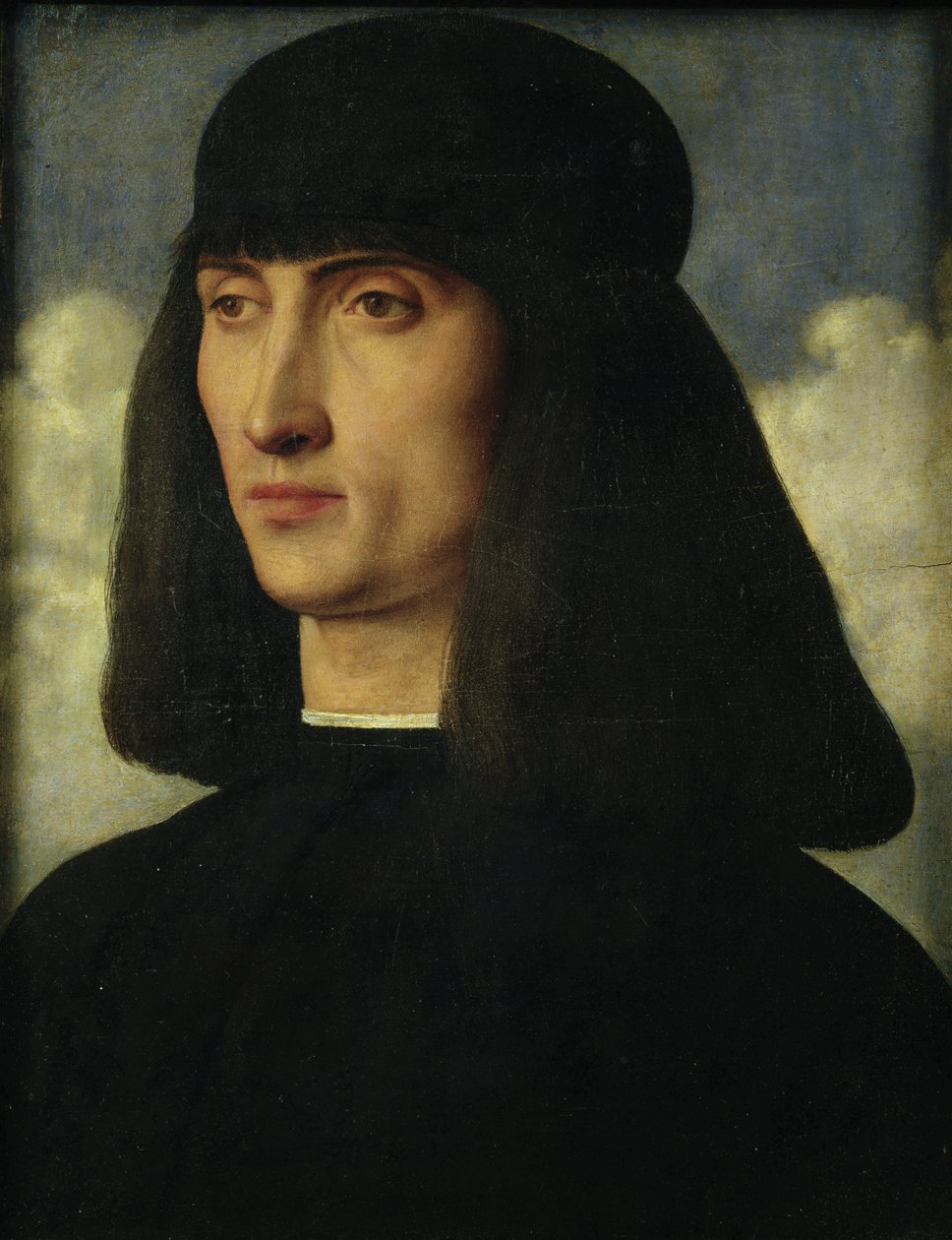 一个年轻人的画象，c.1500 作者 乔凡尼·贝里尼（Giovanni Bellini）