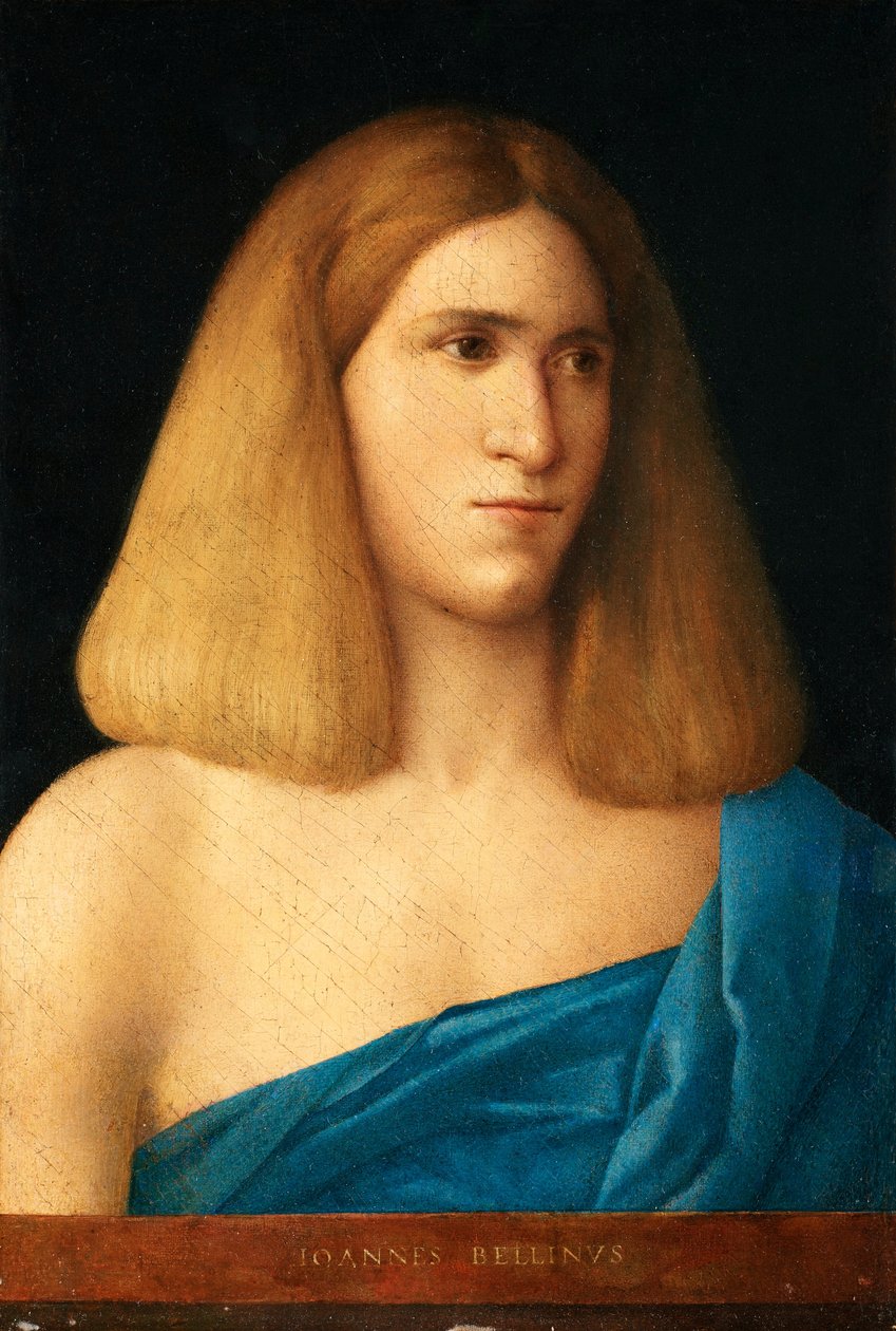 一名年轻男子的画像 作者 乔凡尼·贝里尼（Giovanni Bellini）