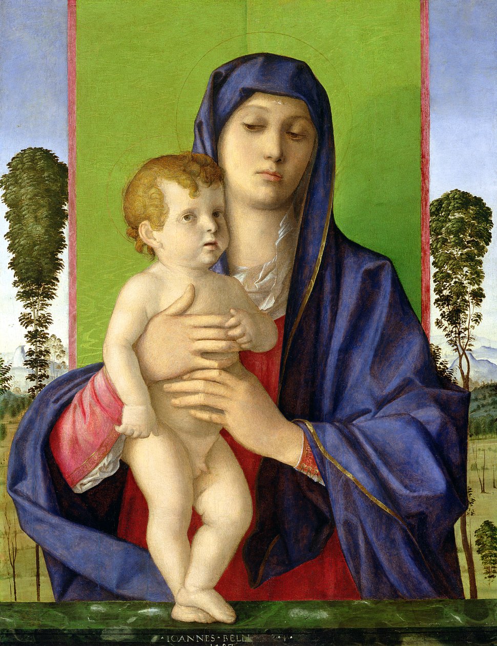树木的圣母（Madonna degli Alberetti），1487年（1997年后修复） 作者 乔凡尼·贝里尼（Giovanni Bellini）