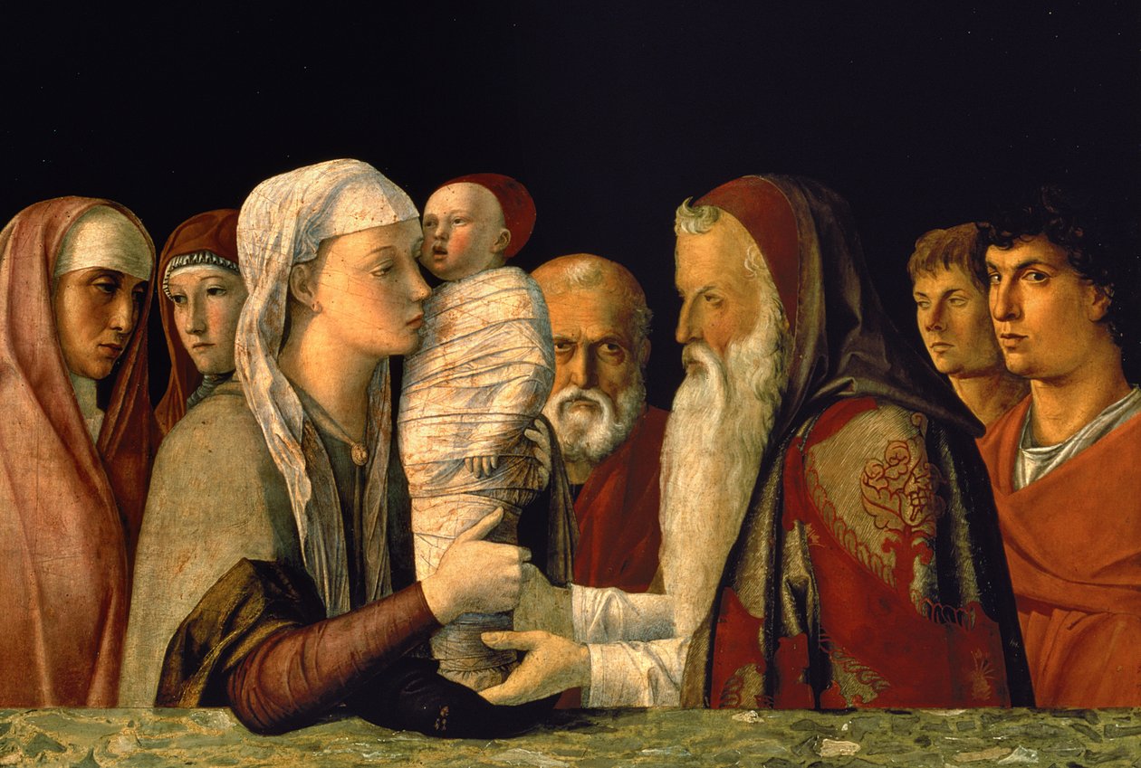 耶稣在圣殿里的呈现 作者 乔凡尼·贝里尼（Giovanni Bellini）
