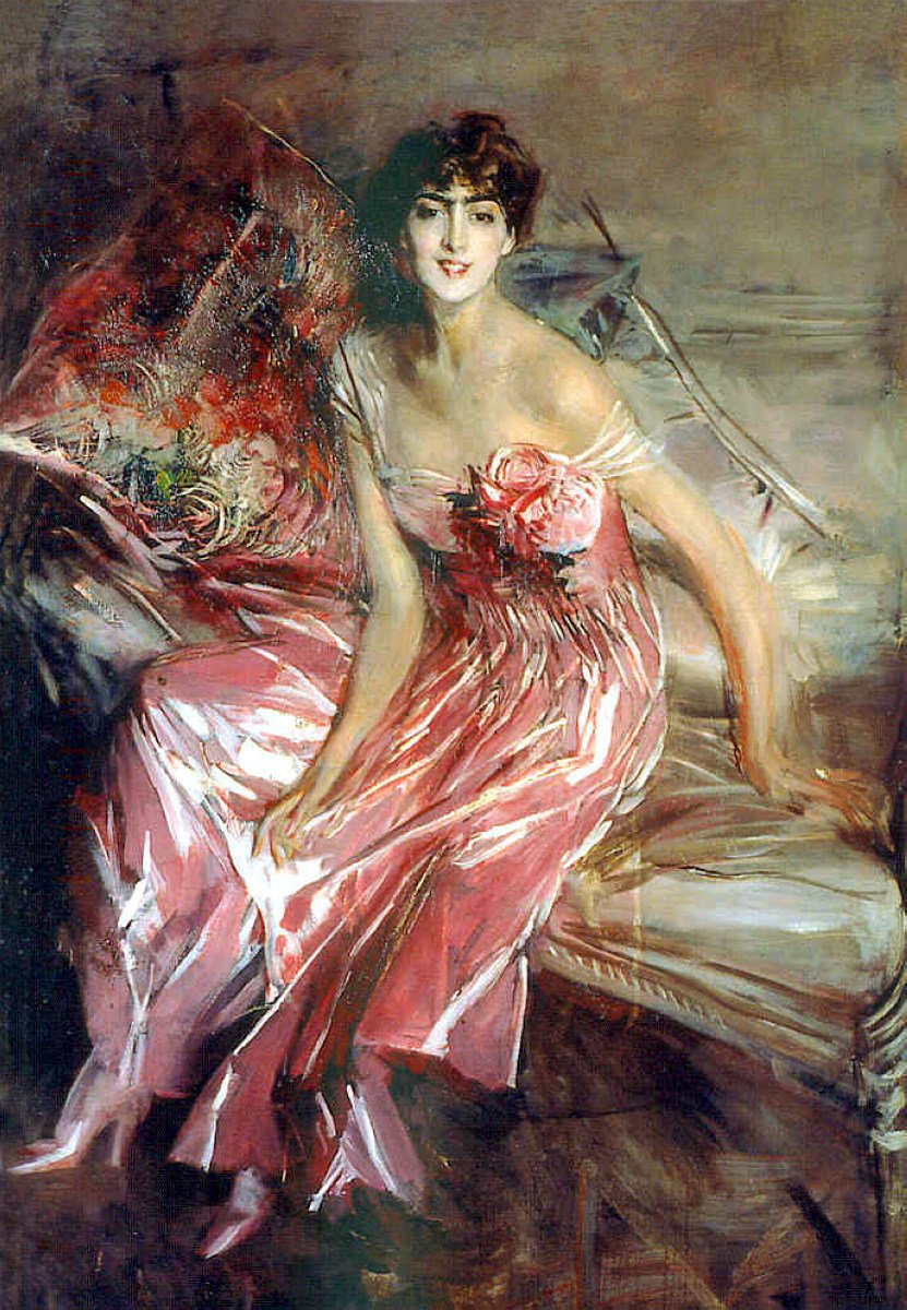 RosenDeutsch的女士：RosanPolski的Frau：rozun的女人 作者 乔凡尼·博尔迪尼（Giovanni Boldini）