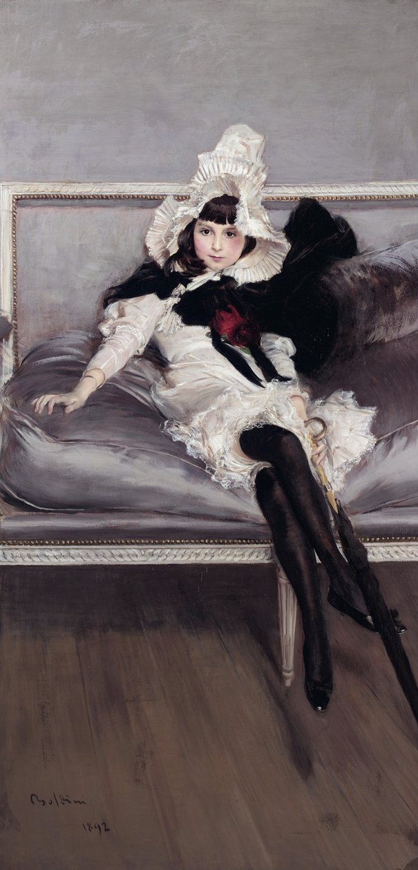 Giovinetta Errazurizn的肖像 作者 乔凡尼·博尔迪尼（Giovanni Boldini）